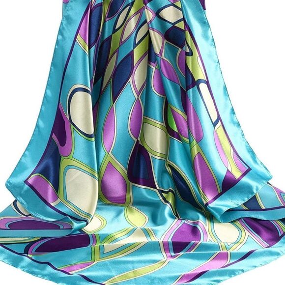 2 piece silky scarf set - Picture 5 of 6